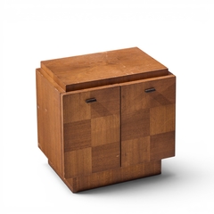  Lane Furniture Lane Brutalist Mid Century Walnut Nightstands Pair - 4711721