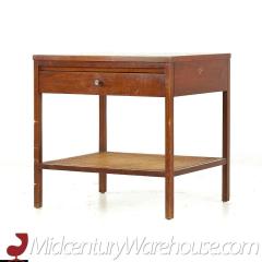  Lane Furniture Lane Delineator Mid Century Rosewood and Walnut Nightstand - 3688680