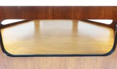  Lane Furniture Lane Hexagonal Coffee Table Walnut Smoked Glass Top Mid Century Modern - 3500248