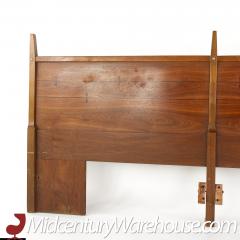  Lane Furniture Lane Mid Century Bowtie Tuxedo Walnut and Rosewood King Headboard - 3687996