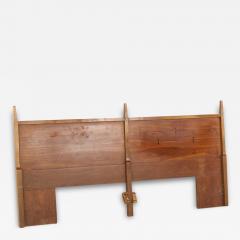  Lane Furniture Lane Mid Century Bowtie Tuxedo Walnut and Rosewood King Headboard - 3690263