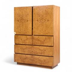  Lane Furniture Lane Mid Century Burlwood Armoire Highboy Dresser - 4312477