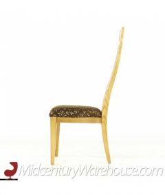  Lane Furniture Lane Mid Century Burlwood and Cane Dining Chairs Set of 6 - 3127847