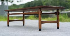 Lane Furniture Lane Monte Carlo Blue Tile Top and Walnut Coffee and Pair Side Tables Set - 4232458