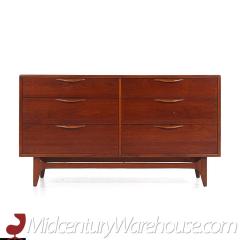  Lane Furniture Lane Perception Mid Century Walnut 6 Drawer Dresser - 3688260