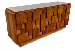  Lane Furniture Lightly Restored Paul Evans Style Lane Brutalist Staccato or Mosaic Dresser - 3627759