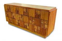  Lane Furniture Lightly Restored Paul Evans Style Lane Brutalist Staccato or Mosaic Dresser - 3627761