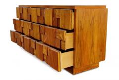  Lane Furniture Lightly Restored Paul Evans Style Lane Brutalist Staccato or Mosaic Dresser - 3627762