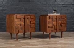  Lane Furniture Mid Century Brutalist Modern Staccato Night Stands by Lane - 4212918