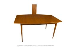  Lane Furniture Mid Century Expandable Dining Table Lane Bow Tie Tuxedo - 2957229