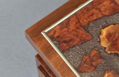 Lane Furniture Mid Century Floating Top Walnut Live Edge Side Tables by Lane - 4736483
