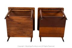  Lane Furniture Mid Century Lane Acclaim Dovetail End Tables Pair - 3831321