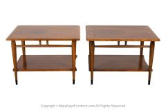  Lane Furniture Mid Century Lane Acclaim Dovetail End Tables Pair - 3855582