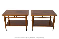  Lane Furniture Mid Century Lane Acclaim Dovetail End Tables Pair - 3855584