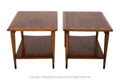  Lane Furniture Mid Century Lane Acclaim Dovetail End Tables Pair - 3855585