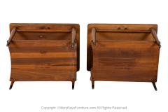  Lane Furniture Mid Century Lane Acclaim Dovetail End Tables Pair - 3855589