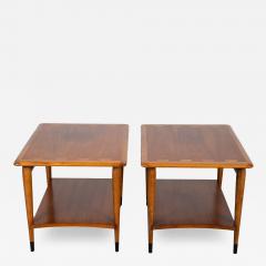  Lane Furniture Mid Century Lane Acclaim Dovetail End Tables Pair - 3855852