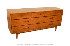  Lane Furniture Mid Century Lane Acclaim Dovetail Walnut Dresser - 3593464