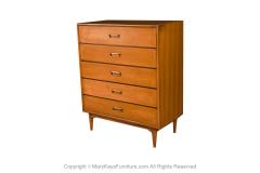  Lane Furniture Mid Century Lane Acclaim Dovetail Walnut Tall Dresser - 3637490