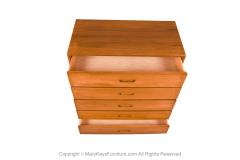  Lane Furniture Mid Century Lane Acclaim Dovetail Walnut Tall Dresser - 3637494