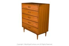  Lane Furniture Mid Century Lane Acclaim Dovetail Walnut Tall Dresser - 3637495