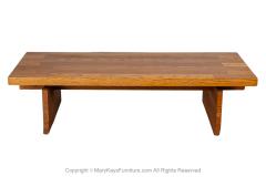  Lane Furniture Mid Century Lane Brutalist Coffee Table Bench - 3933407