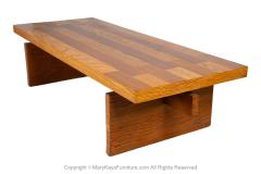  Lane Furniture Mid Century Lane Brutalist Coffee Table Bench - 3933408