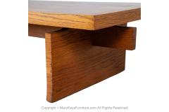  Lane Furniture Mid Century Lane Brutalist Coffee Table Bench - 3933409