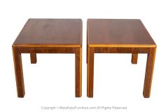  Lane Furniture Mid Century Lane Parson Style End Side Tables Pair - 3949887