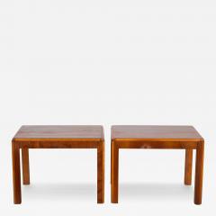  Lane Furniture Mid Century Lane Parson Style End Side Tables Pair - 3952434