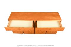  Lane Furniture Mid Century Milo Baughman Style Burl Wood Sideboard Credenza Bar Cabinet - 3574396