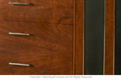  Lane Furniture Mid Century Walnut Chrome Lane Lowboy Dresser - 3419758