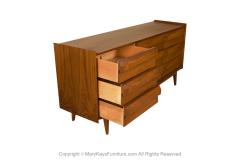  Lane Furniture Midcentury Lane Walnut First Edition Triple Dresser - 3536484