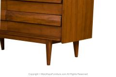  Lane Furniture Midcentury Lane Walnut First Edition Triple Dresser - 3536485