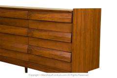  Lane Furniture Midcentury Lane Walnut First Edition Triple Dresser - 3536486