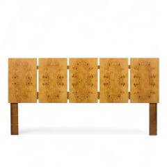 Lane Furniture Milo Baughman Style Lane Mid Century Burlwood King Headboard - 4263661