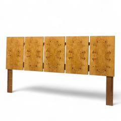  Lane Furniture Milo Baughman Style Lane Mid Century Burlwood King Headboard - 4263663