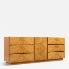  Lane Furniture Milo Baughman Style Lane Mid Century Burlwood Lowboy Dresser - 4267208