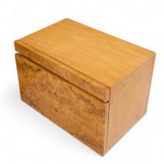  Lane Furniture Milo Baughman Style Lane Mid Century Burlwood Nightstands Pair - 4263492