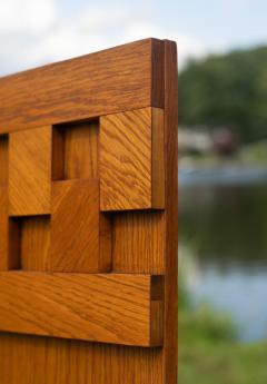  Lane Furniture Monumental Lane Furniture King Size 62 Staccato Cubist Headboard in Oak - 4254342