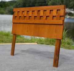  Lane Furniture Monumental Lane Furniture King Size 62 Staccato Cubist Headboard in Oak - 4254349
