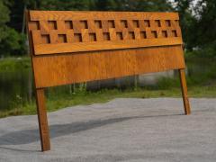  Lane Furniture Monumental Lane Furniture King Size 80 Staccato Cubist Headboard in Oak - 4254323