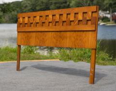  Lane Furniture Monumental Lane Furniture King Size 80 Staccato Cubist Headboard in Oak - 4254326