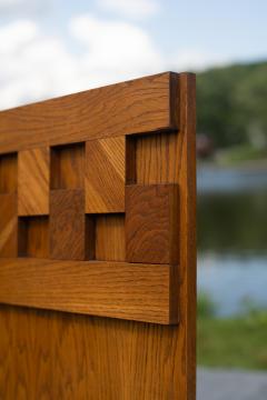  Lane Furniture Monumental Lane Furniture King Size 80 Staccato Cubist Headboard in Oak - 4254339