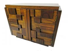  Lane Furniture Pair American Modern Mahogany Cube Night Stands Lane - 4644575