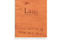  Lane Furniture Pair Mid Century Lane Brutalist End Tables Nightstands - 3706741