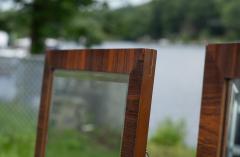  Lane Furniture Pair Uncommon Lane Altavista Rosewood Wall Mounted Bevelled Mirrors 47x21 - 4222896