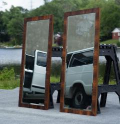 Lane Furniture Pair Uncommon Lane Altavista Rosewood Wall Mounted Bevelled Mirrors 47x21 - 4222917