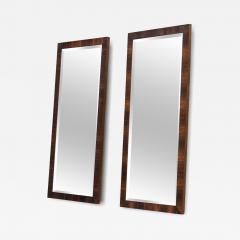  Lane Furniture Pair Uncommon Lane Altavista Rosewood Wall Mounted Bevelled Mirrors 47x21 - 4225731