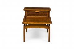 Lane Furniture Pair of Lane Altavista Modern Walnut 2 Tier Nightstands End Tables - 4274393